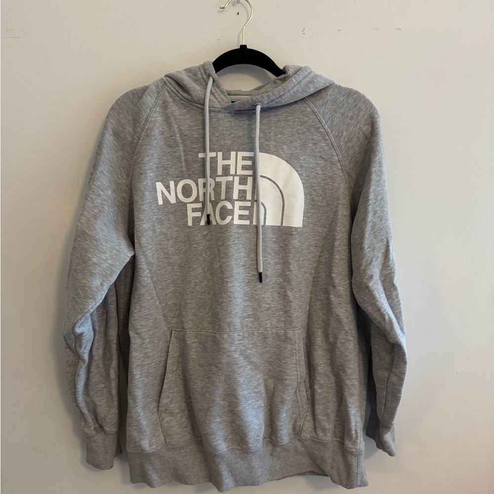 The North Face Gray Hoodie Sweatshirt Athletic Casual